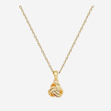 Collier Dina - Noeud Plaqué Or Entrelacé