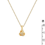 Collier Dina - Noeud Plaqué Or Entrelacé