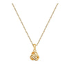 Collier Dina - Noeud Plaqué Or Entrelacé