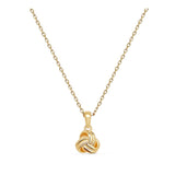 Collier Dina - Noeud Plaqué Or Entrelacé