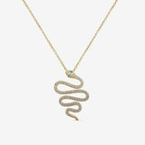 Collier Emiliana - Serpent Plaqué or