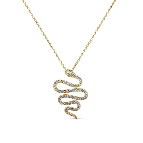 Collier Emiliana - Serpent Plaqué or