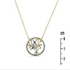 Collier Elinaë - Arbre de Vie Multicolore Plaqué Or