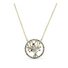 Collier Elinaë - Arbre de Vie Multicolore Plaqué Or