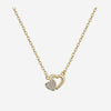 Collier Clotilde - Duo Petit Coeur Plaqué Or