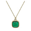 Collier Joy - Pierre Malachite Naturelle Or