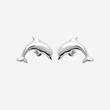 Boucles d'Oreilles Aphné - Dauphin Argent Femme