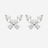 Puce d'Oreille Fly - Papillon Argent 925