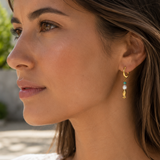 Boucle d'Oreille Yna - Créole Poisson Acier Inoxydable