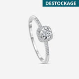 Bague Aydan - Argent & Zirconium Carré