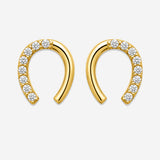 Boucles d'oreilles Tiny - Fer à Cheval Plaqué or