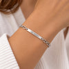 Bracelet Pame - Gourmette Maille Cheval Argent Gravure