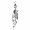 Pendentif Passy - Plume Argent Massif Rhodié
