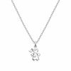 Pendentif Silhouette Fille Argent