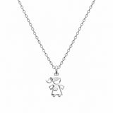 Pendentif Silhouette Fille Argent