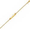 Bracelet Axi - Gourmette Femme Plaqué Or avec Gravure