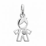 Pendentif Silhouette Garçon Argent