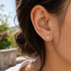 Puce d'Oreille Fly - Papillon Argent 925