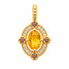 Pendentif Inaya - Topaze Jaune Plaqué Or