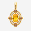 Pendentif Inaya - Topaze Jaune Plaqué Or