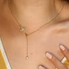 Collier Gladys - Tombant Poitrine Plaqué Or