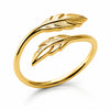Bague Tissa - 2 Plumes Plaqué or