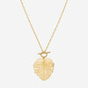 Collier Palmy - Pendentif Feuille de Palmier Acier