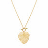 Collier Palmy - Pendentif Feuille de Palmier Acier