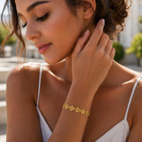 Bracelet Pivi - Jonc Fleur Acier Inoxydable