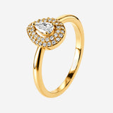 Bague Vassy - Poire Plaqué Or Zirconium