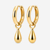 Boucles d'oreilles Agual - Mini Créole Goutte Plaqué Or