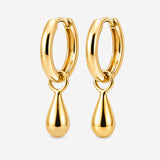 Boucles d'oreilles Agual - Mini Créole Goutte Plaqué Or
