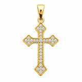 Pendentif Cruzi - Croix Gothique Plaqué Or