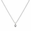 Pendentif Coeur Zirconium Argent