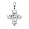 Pendentif Fleur 4 Pétales Argent