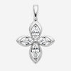 Pendentif Fleur 4 Pétales Argent