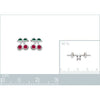 Boucles d'oreilles Juny - Puce Cerises Argent