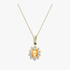 Collier Aida - Pendentif Pierre Citrine Or