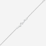 Bracelet Riva - Argent Rhodié Oxydes de Zirconium Gouttes