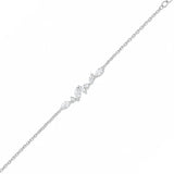 Bracelet Riva - Argent Rhodié Oxydes de Zirconium Gouttes