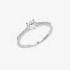 Bague Elowen - Solitaire Fiançaille Argent