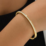 Bracelet Pita - Jonc Acier Inoxydable Strass