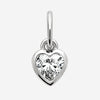 Pendentif Coeur Zirconium Argent