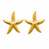 Boucles d'Oreilles Paty - Etoile de Mer Acier Inoxydable Doré