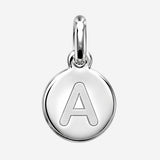 Pendentif Rond Initiale au choix Argent 925