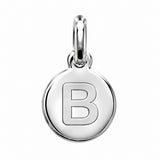Pendentif Rond Initiale au choix Argent 925