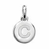 Pendentif Rond Initiale au choix Argent 925