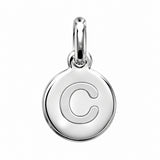 Pendentif Rond Initiale au choix Argent 925