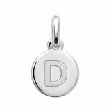Pendentif Rond Initiale au choix Argent 925
