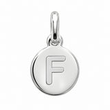 Pendentif Rond Initiale au choix Argent 925